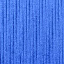 Charger l&#39;image dans la galerie, Tissu Chouchou velours cotele bleu made in France Atelier Madeleine