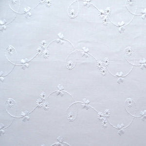 Tissu Noeud cache-agrafes de soutien-gorge Atelier Madeleine made in France blanc broderie 