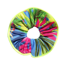 Charger l&#39;image dans la galerie, Chouchou waterproof jaune fluo et tropical Atelier Madeleine made in France