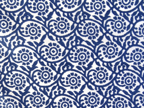 Tissu Noeud papillon bleu et blanc imprimé réglable pour homme made in France Atelier Madeleine
